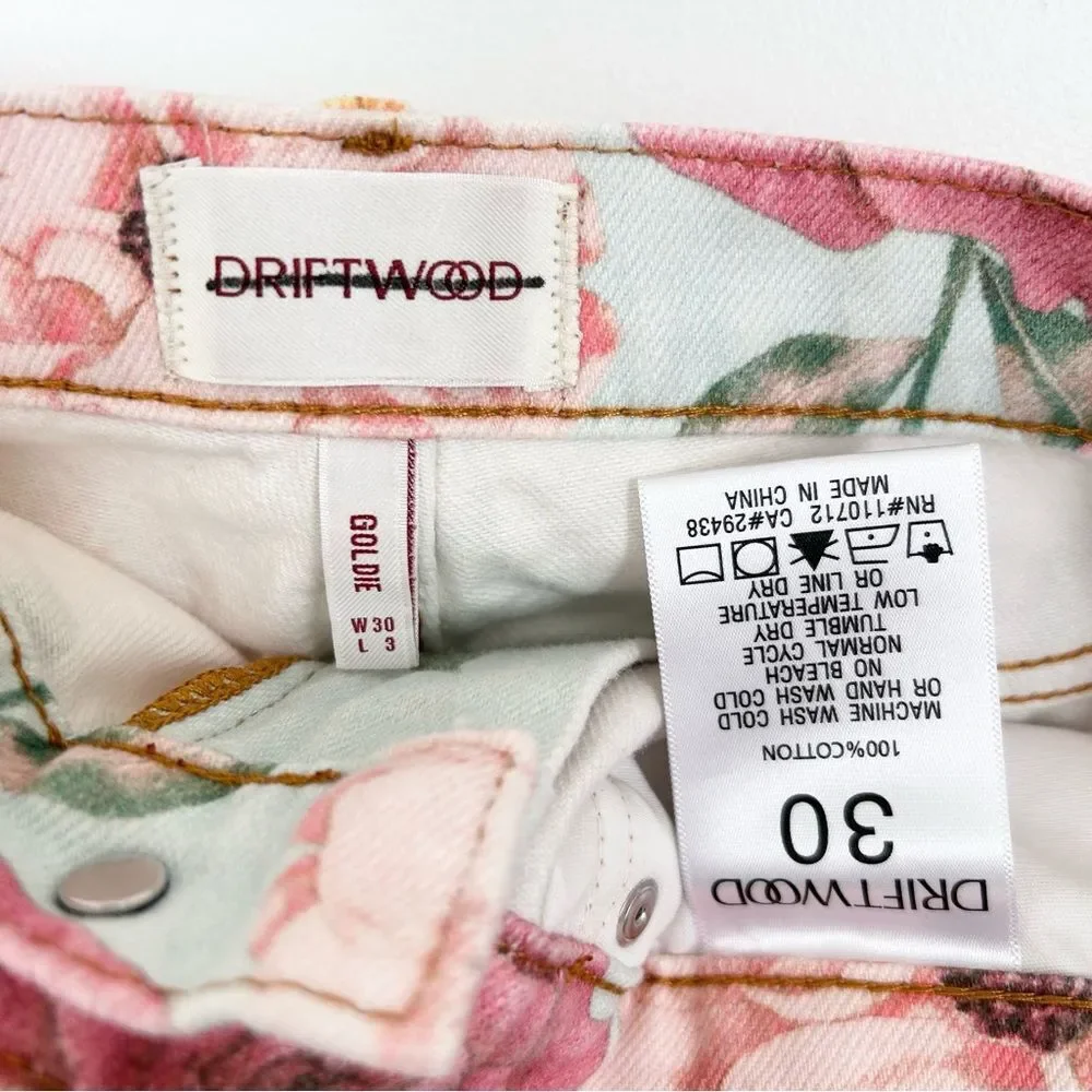Driftwood Goldie Floral Shorts Size 30